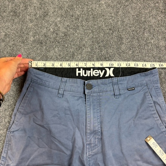 HURLEY Mens Flat front Blue Shorts size: 32 - Picture 4 of 6
